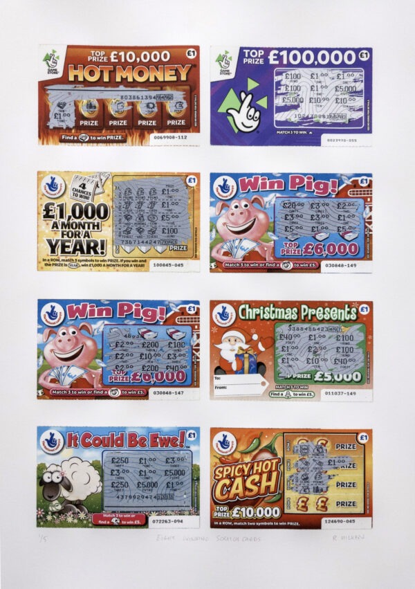 Eight Winning Scratchcards by Rob Hilken (Ed. 5)